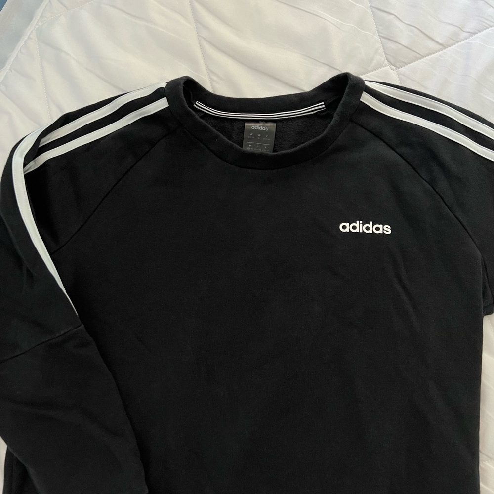 Adidas black crewneck sweatshirt